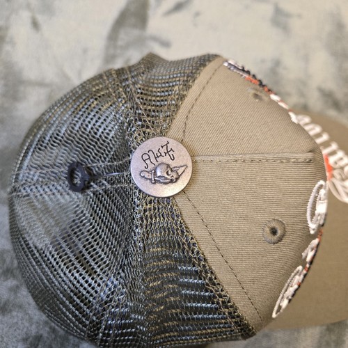 Sombrero de camionero Ed Hardy bordado estrás dragón tatuaje gorra a presión verde - Imagen 3 de 10