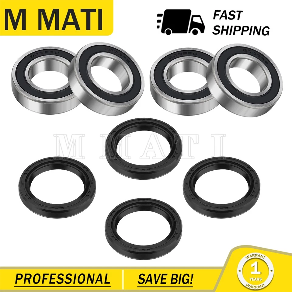 2X Front Wheel Bearings Seals For Kawasaki Mule 3000 3010 3020 4000 4010 KAF620 - Image 3 of 4