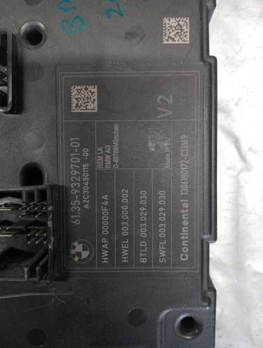 2014 - 2016 BMW 328I 330I 335I 340I REAR BCM BODY CONTROL MODULE - Picture 3 of 4