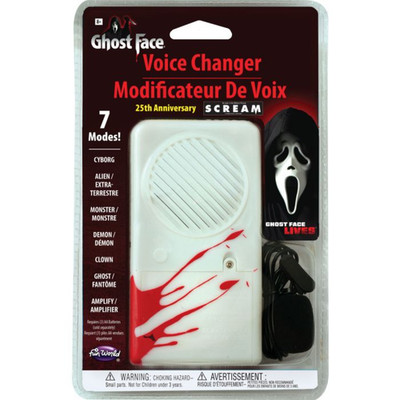 Ghost Face 25th Anniversary Deluxe Voice Changer - Fun World Official