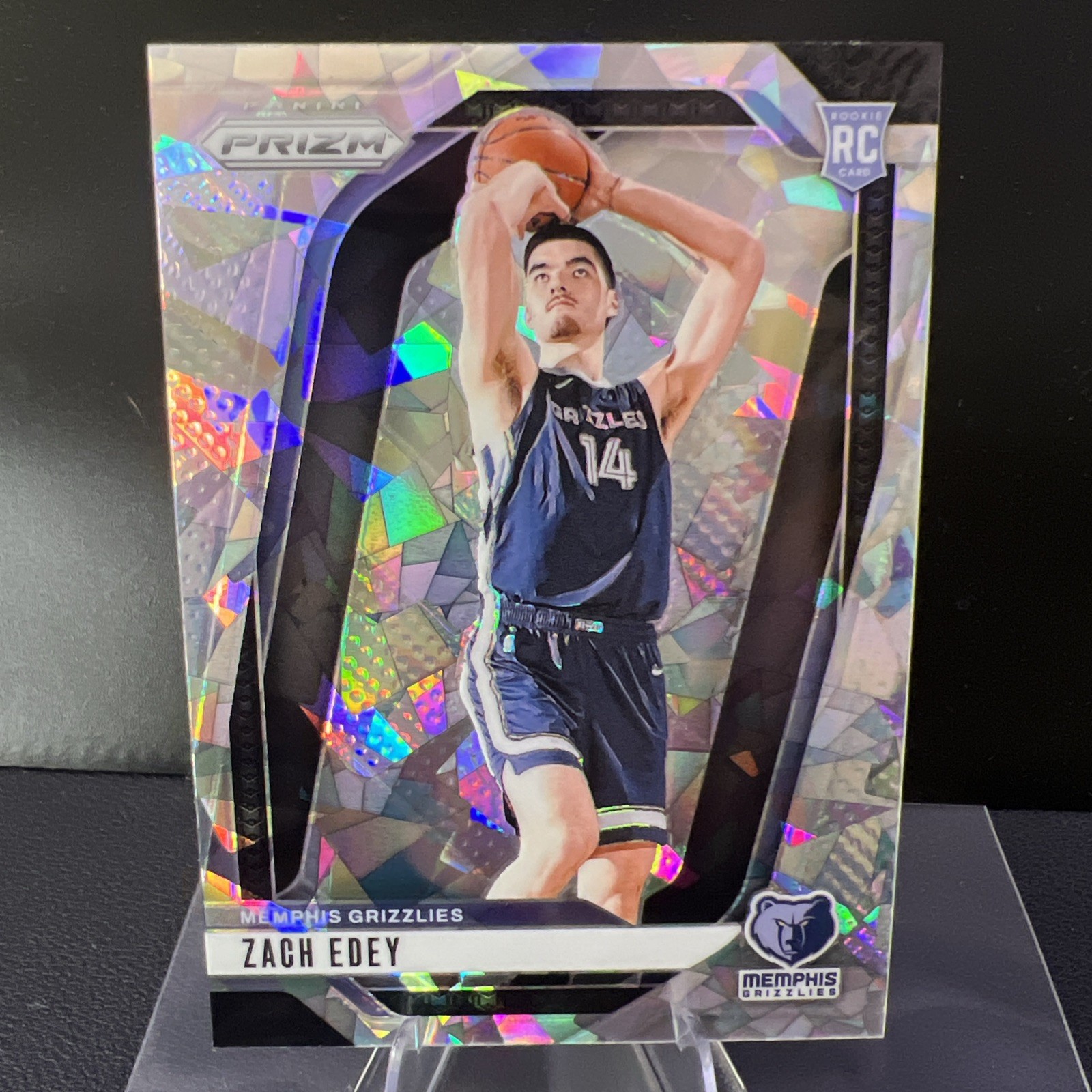 2024-25 Panini Prizm - Zach Edey #249 Ice Prizm (RC)