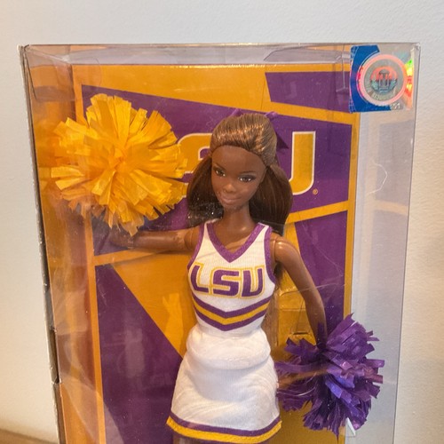 LSU "Geaux Tigers" Cheerleader African Amer Barbie Pink Label - 2011 - Neu - Bild 5 von 5