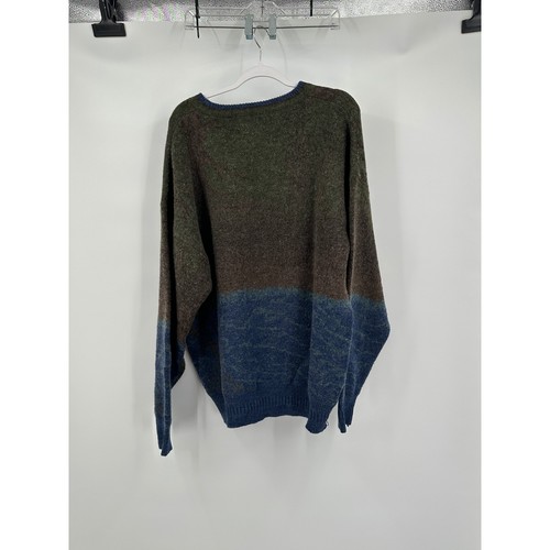 Brian MacNeil Mens Vintage Fisherman Scene Sweater Size 2XLT Wool Blend FLAW - Picture 4 of 10