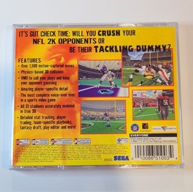 SEGA Sports NFL 2K Sega Dreamcast Multiplayer VMU Compatible NTSC-U/C E Rated 1&hellip;