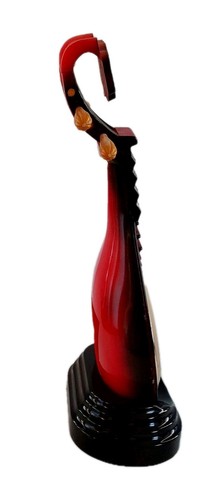VTG Telesonic Clock Pipa Lute Musical Instrument Shape Battery w/ Base 14.5" - Picture 9 of 24