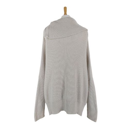 Maglione Dano All Saints donna taglia L (veste XL) lana cashmere a costine oversize - Foto 9 di 11