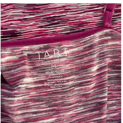 TART Workout Tank Top Sleeveless Cami Top Women Size M Striped Layering - Picture 8 of 11