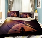 3D Abstract Dark Space Planet Robot Quilt Cover Set Bedding Set Duvet Cover Pill
