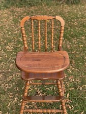 Vintage Jenny Lind Antique Wooden Baby High Chair RARE Highchair