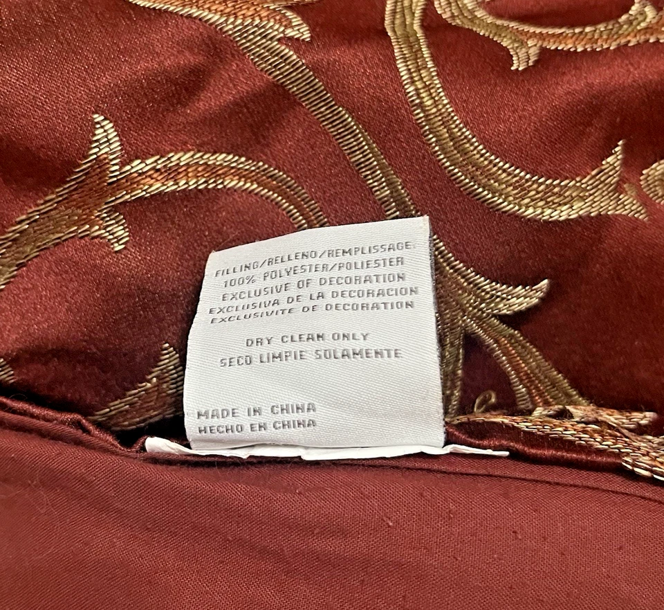 "Edredón Croscill Reina Oro Rojo IMPERIAL EMPRESS 94x92,5"" Muy Buen Estado" Foto 4 de 4