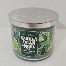 Bath Body Works Vanilla Bean Noel 14.5 Oz Candle 3 Wicks Never Lit Nwot