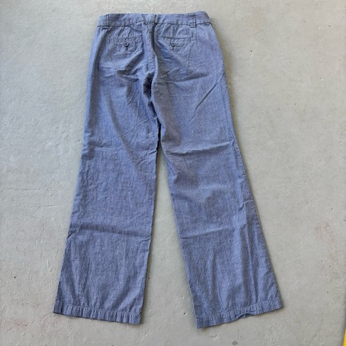 J.CREW Damen City Fit Hose Größe 6 Anzughose grau, weiße Streifen, Taschen - Bild 4 von 10