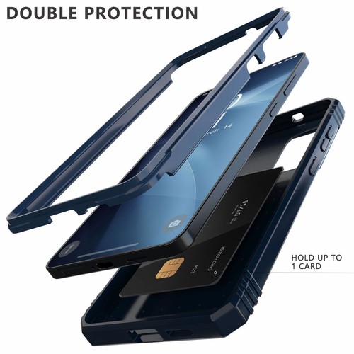 Custodia antiurto per Samsung Galaxy S25 Edge cavalletto / vetro temperato - Foto 40 di 43
