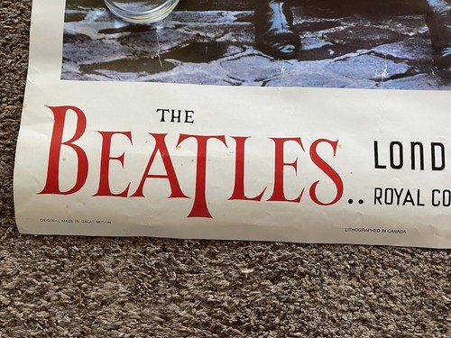 Póster vintage de The Beatles London Palladium Royal Command Performance 1964 - Imagen 3 de 16