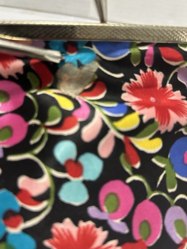 Borsa cosmetica floreale vintage pochette trucco con contenuto - Foto 17 di 17