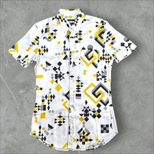 Gucci White Short Sleeve Shirt Size 38 Men  s Good Condition