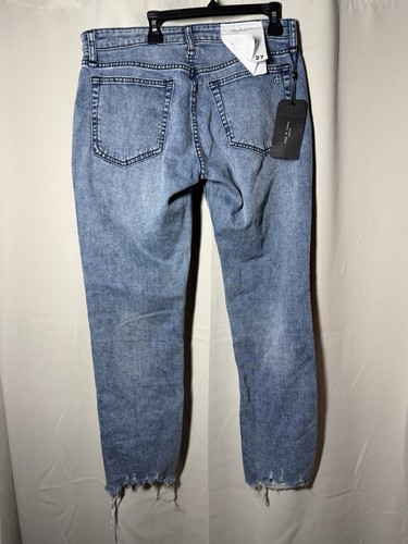 NWT Rag & Bone Womens Dre Low Rise Boyfriend Distressed Light Wash Jeans Size 27 - Picture 14 of 18