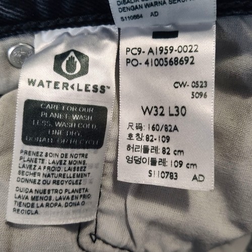 Levis "501 90s" Straight Jeans Womens 32x29 Stitch School Black Levi's Premium - Picture 15 of 20
