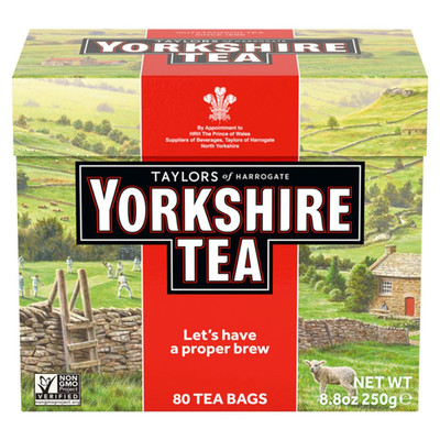 , Red, Black Tea, Pillow Tea Bags, 80 Count (Pack of 5), Refreshing, Satisfying,