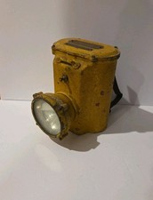 Grether Antique Rare Yellow Firefighter Lamp Light Rare Early 1900s Grether Antique Rare Yellow Firefighter Lamp Light Rare Early 1900s