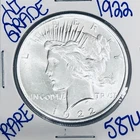 1922 SILVER PEACE DOLLAR AUTHENTIC HI GRADE U.S. MINT COIN FREE SHIPPING 5874