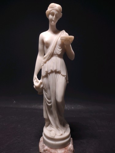 Hebe, Akt Göttin Jugend Mundschenk Griechisch Römer Marmor Harz Statue Vintage - Bild 6 von 22