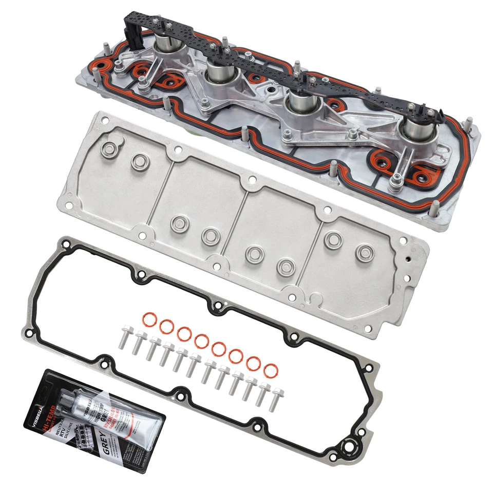 Valley Cover Plate & Engine Valley Cover Kit W/ Gasket  For Chevrolet GMC Foto 2 de 4