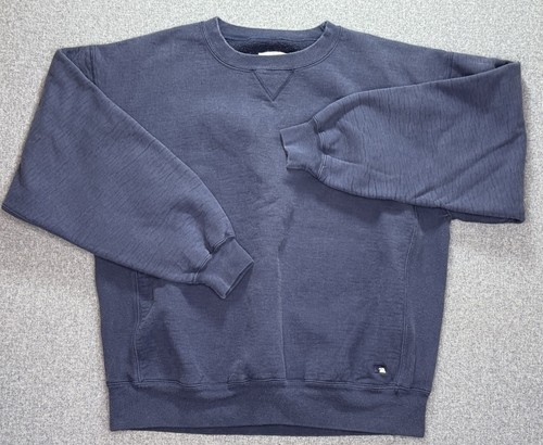 X2 Vtg 90s Russell Athletics Pro Cotton Blank Sweatshirt Large Blue & Grey Lot - Picture 9 of 12