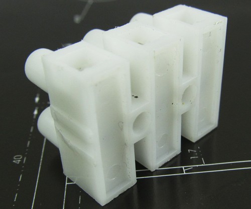 10pcs Wire 3 Position Barrier Terminal Strip Block 450V 30A 22-10 AWG - Picture 3 of 3