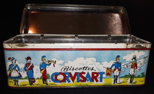Boite sérigraphiée vide Biscottes CORVISART Images d'Epinal ttb N°715/384 - Imagen 10 de 10