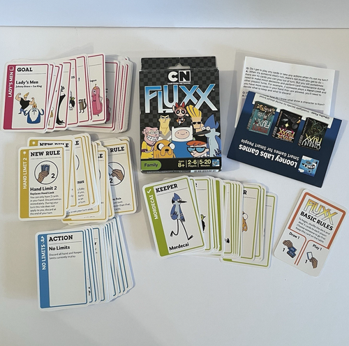 Fluxx Card Game Cartoon Network Family Game Night Ages 8+ Complete 2014 - Picture 9 of 10
