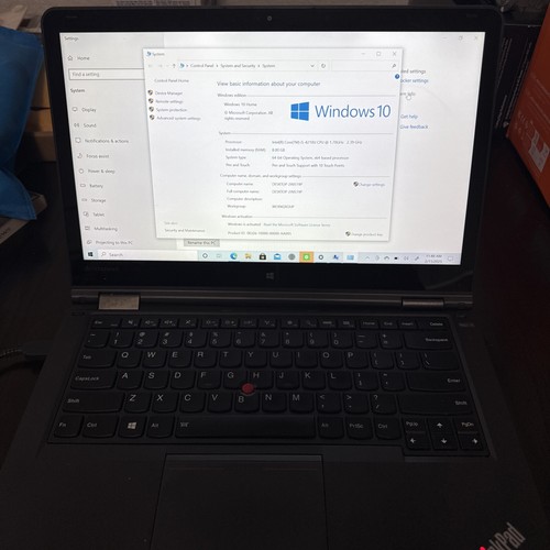 Lenovo Thinkpad Yoga 14 laptop i5 4210U 1.70GHZ 8GB Excellent Condition - Picture 7 of 11