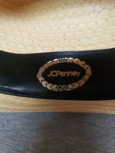 Sombrero de Verano Occidental 7 1/4 JC Penneys Pluma Sombrero Banda Vaquero  - Imagen 7 de 12