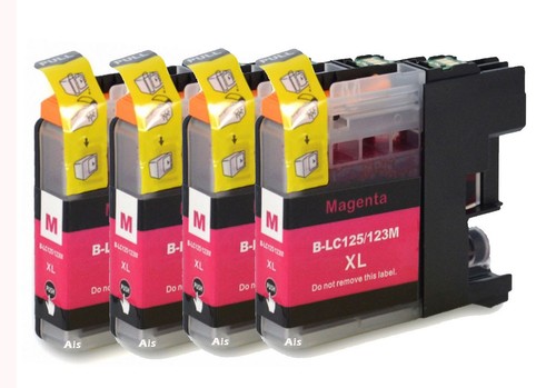 4 Magenta Ink Cartridge Use with Brother DCP-J132W DCP-J152W DCP-J552DW NON-OEM - Picture 1 of 2