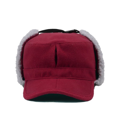Mens Women Ear Warm Hat Earflaps Winter Hat with Visor Military Cap US - Picture 23 of 57