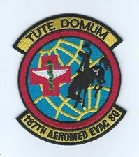 187th AEROMED EVAC SQUADRON "TUTE DOMUM" patch