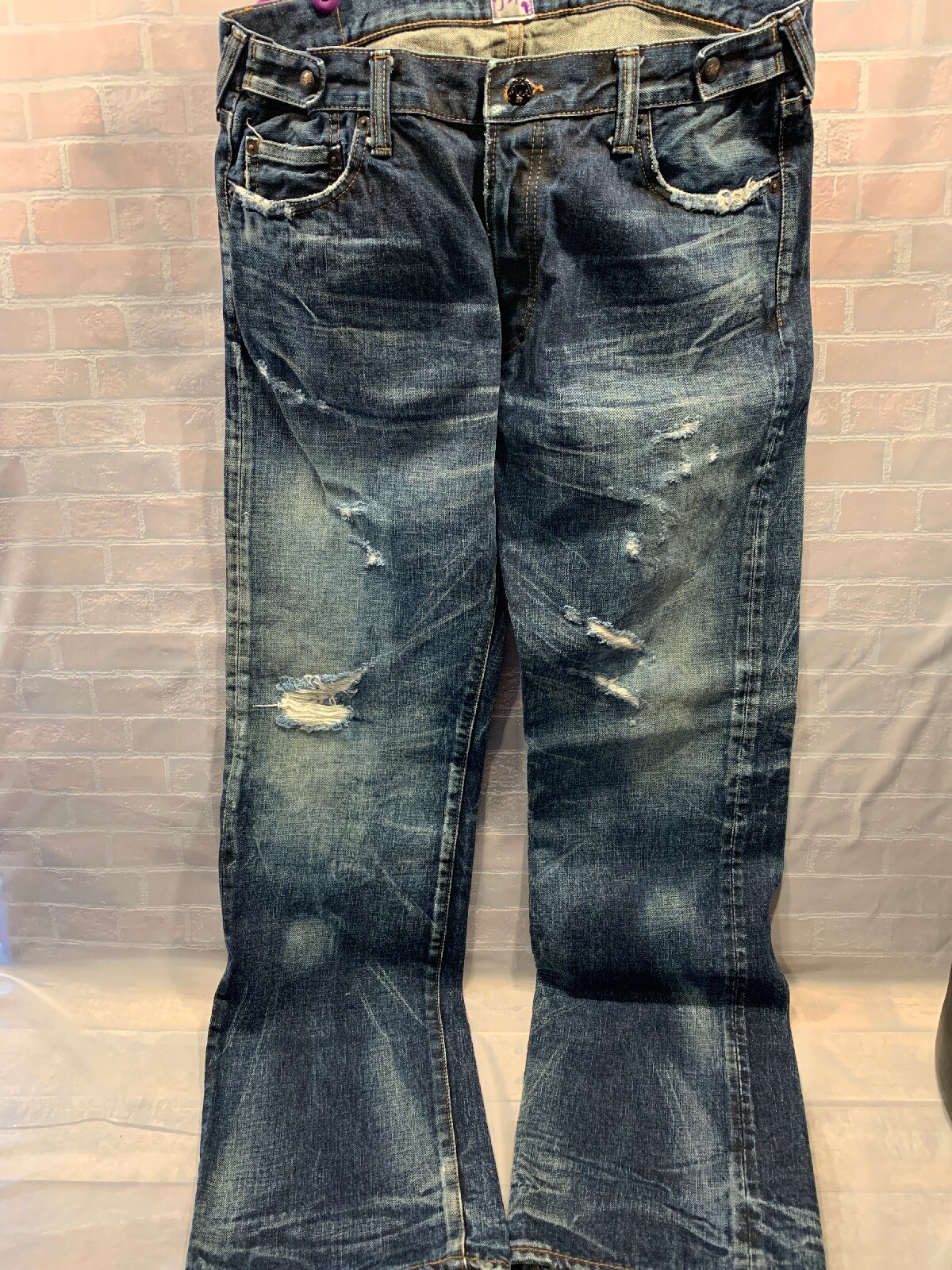 PRPS Distressed Japan bluee bluees Men's Size 36 W x 32 L (P71P55x) PRPS Distressed Japan bluee bluees Men's Size 36 W x 32 L (P71P55x)