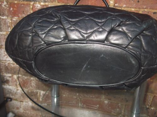Lulu Guinness Handtasche Achsel Schultertasche schwarz Leder "Wanda Quilted Lips" - Bild 8 von 14