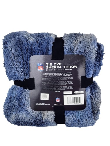 NFL New England Patriots Tye Dye Sherpa Throw Blanket, 50" x 60" & Cloud Pillow - Picture 3 of 6