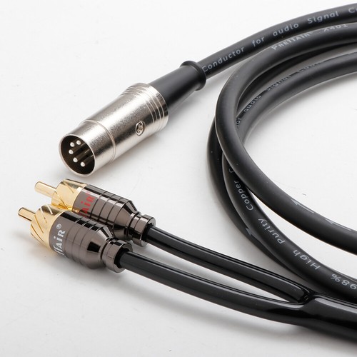 5Pin DIN Male Plug to Dual RCA Male Plug Audio Cable 4N OFC Copper Signal Cord - Picture 17 of 21