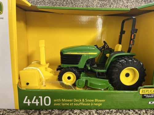 2023 ERTL 1/16 John Deere 4410 with Mower Deck and Snow Blower Toy NEW!! - Picture 2 of 3