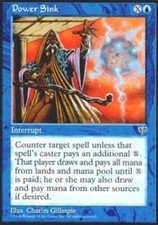 MTG magic cards 4x Power Sink Mirage Light Play, English
