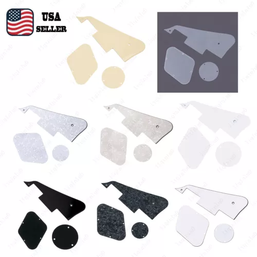 1-3 Ply LP Pickguard & Back Plate Covers For GIBSON Epi Les Paul 8 Colors