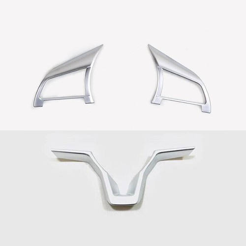 For Nissan Rogue X-Trail 2017-2020 Silver Steering Wheel button Frame cover trim - Picture 5 of 5