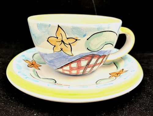 Vintage Bella Ceramica Delray Cup And Saucer Set(s) - Picture 1 of 5