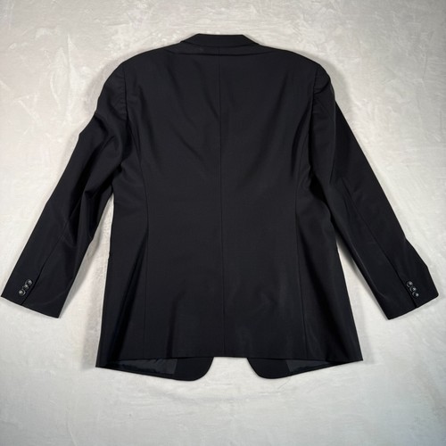Armani Collezioni Blazer Men Size 44R Black 3-Button Jacket Neiman Marcus Italy - Picture 13 of 14