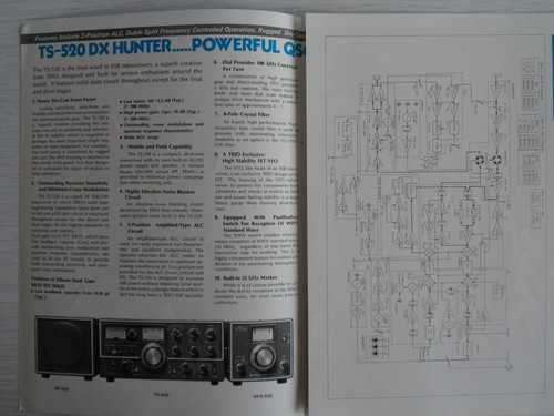 TRANSCEPTOR KENWOOD TRIO TS 520..................RADIO_TRADER_IRLANDA. - Imagen 2 de 3