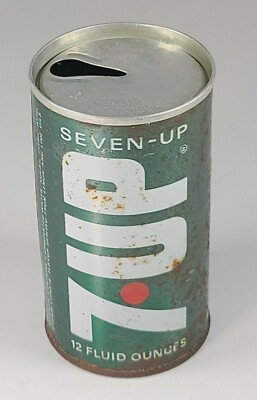 Vintage 7Up Soda Pop Can Straight Steel Chicago IL The