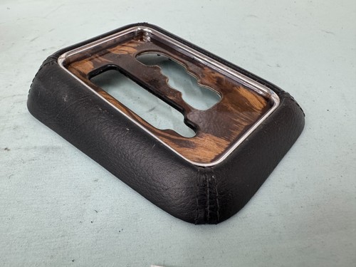 Palanca de cambios de transmisión Mercedes 1998-2006 W163 ML350 cuero envolvente grano madera - Imagen 5 de 8