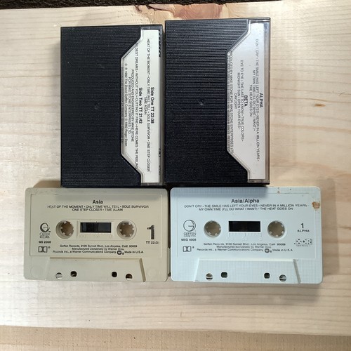 ASIA (Self-titled) & Alpha -  1982 Debut Cassettes Lot 2 - Bild 2 von 2